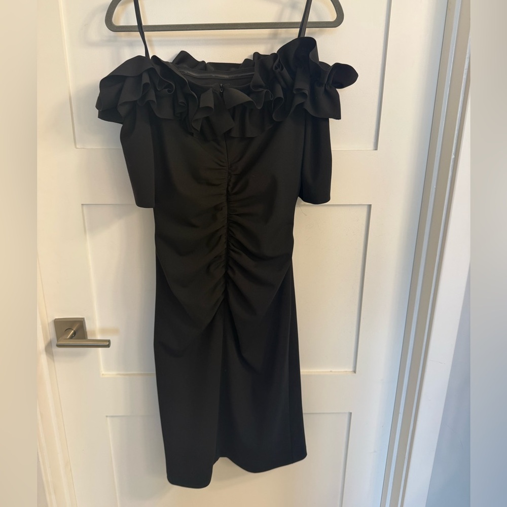 Xscape
Women's Off the Shoulder Ruffle Sheath Dress - Picture 5 of 6
